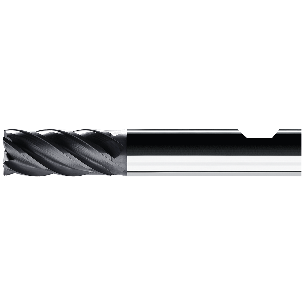 Solid carbide end milling cutter 8 mm R=0.3 mm Z=5 HB, TiAlN